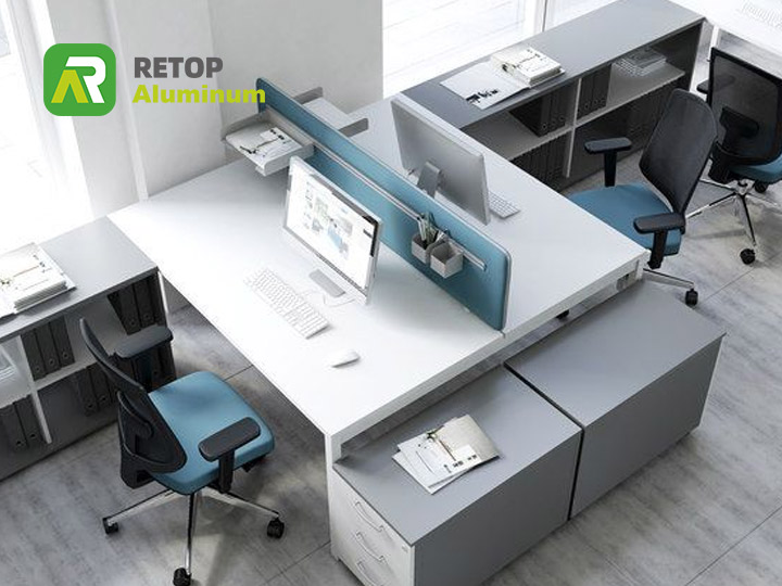 aluminium profile office furniture application
