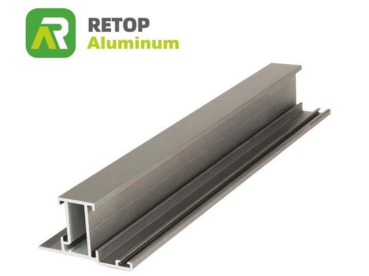 Aluminium casement window sections with high performance