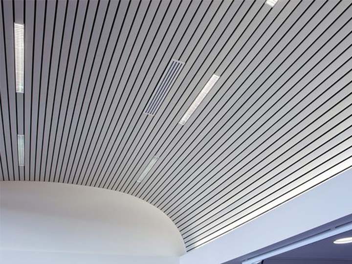 aluminium profile ceilingused in mall