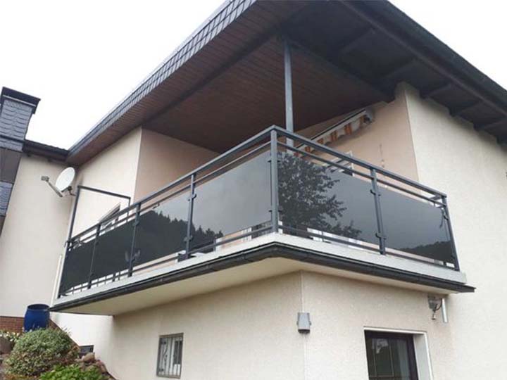 aluminum profiles for glass railings used in balcony