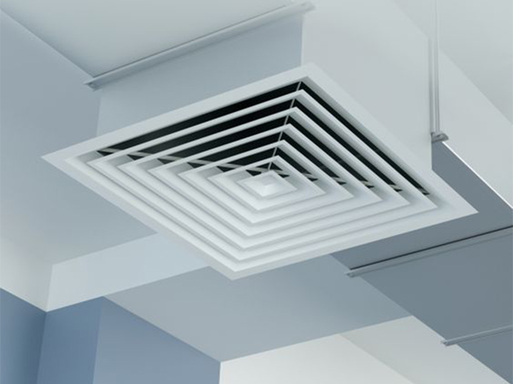 ceiling diffuser vent in office