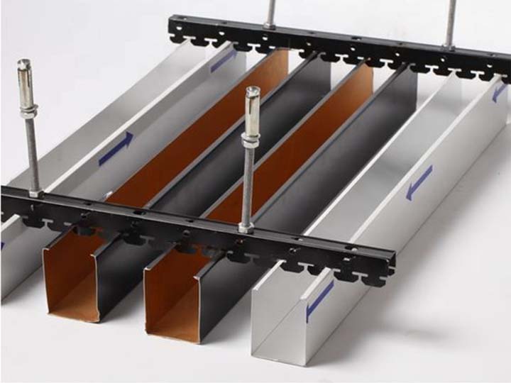 Accessories for aluminium baffle ceiling