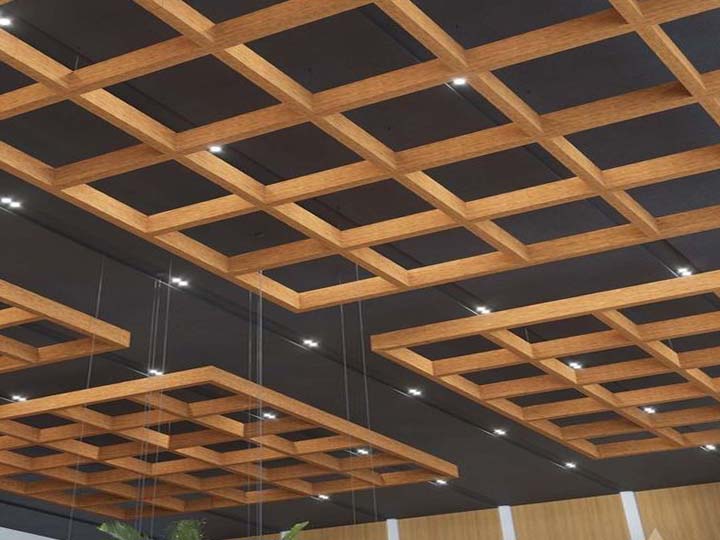 checkered ceiling aluminum profile