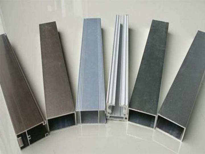 aluminum profiles for doors and windows with different colors