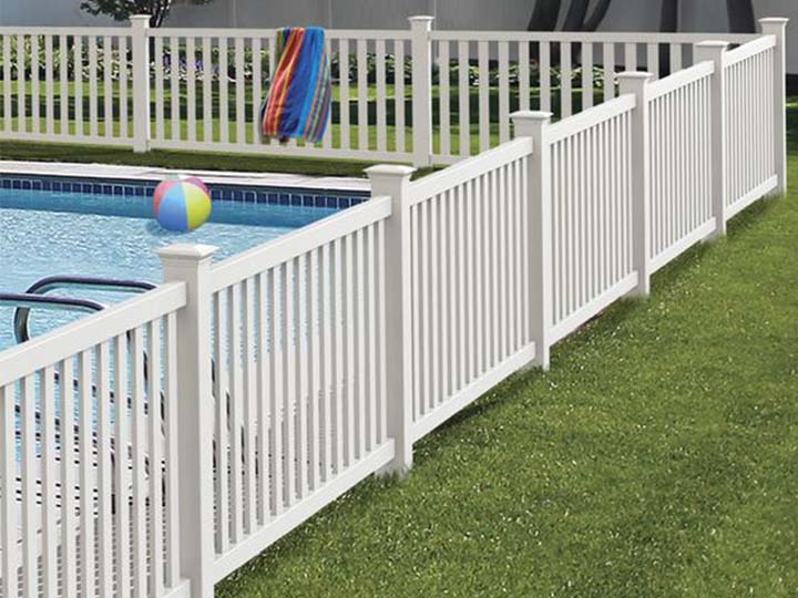 aluminum slat fence for pool