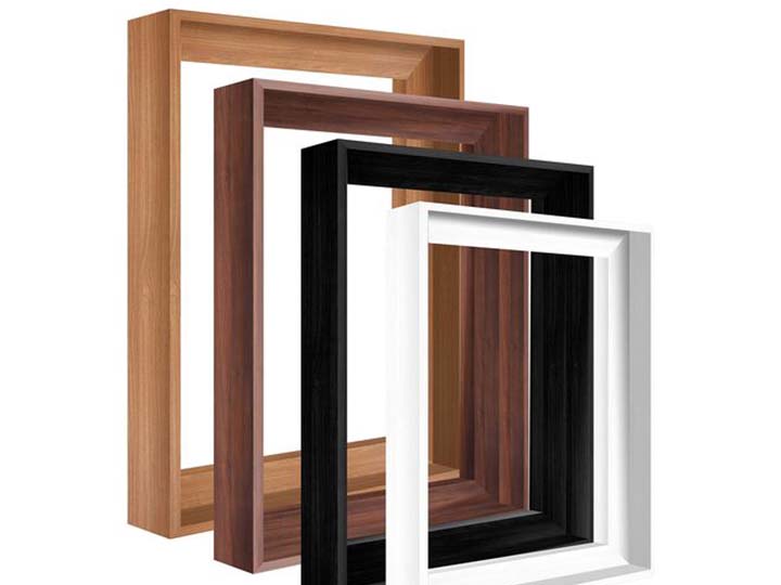different sizes aluminum picture frames