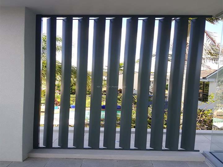 grey power caoting aluminum louver
