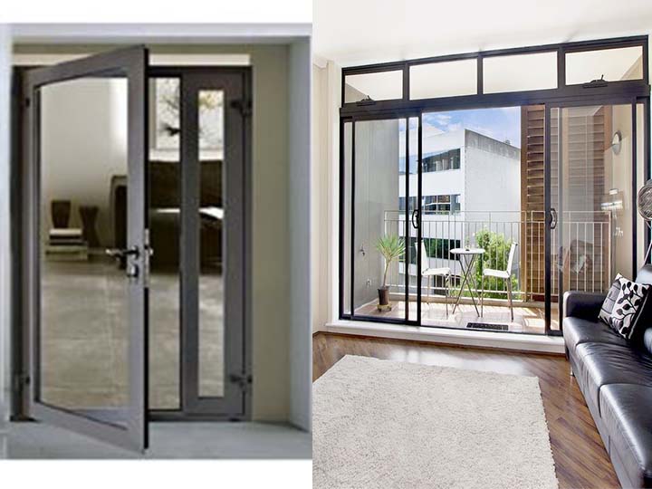 aluminum casement and sliding doors