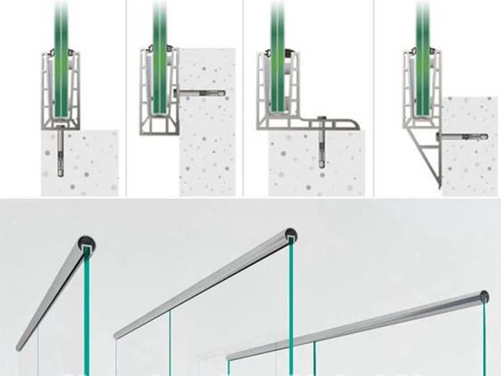 Handrail aluminium profile