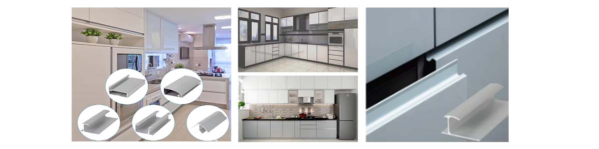 aluminium kitchen wardrobe profiles application