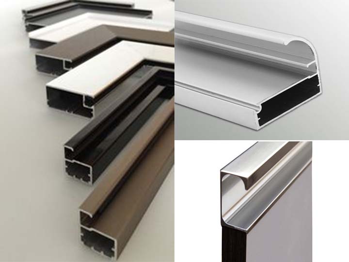 aluminium profile shutter for kitchen, glass, wardrobe
