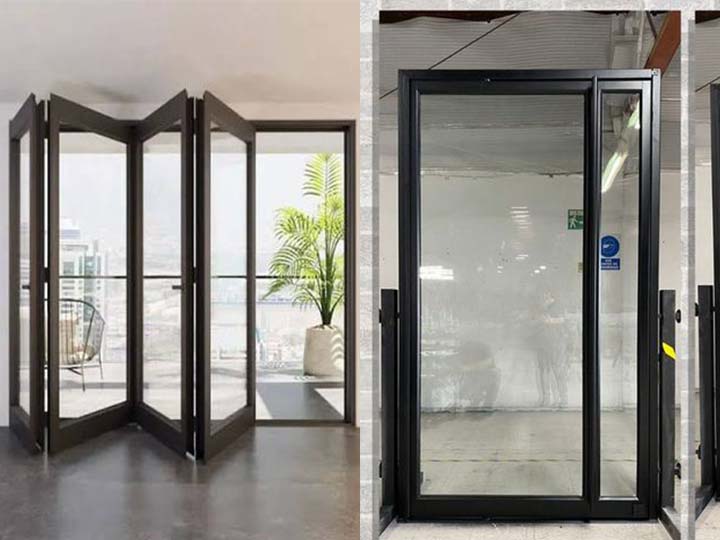 aluminum folding and spring doors