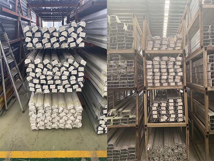 packing of aluminium door frame profile 