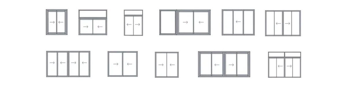 sliding window aluminum profiles designs