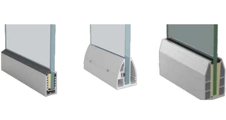 3416 aluminum extruded aluminium railing profile