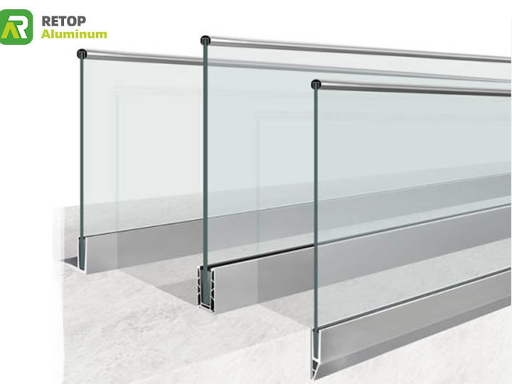 Frameless Outdoor Stair Glass Railings Morden Design