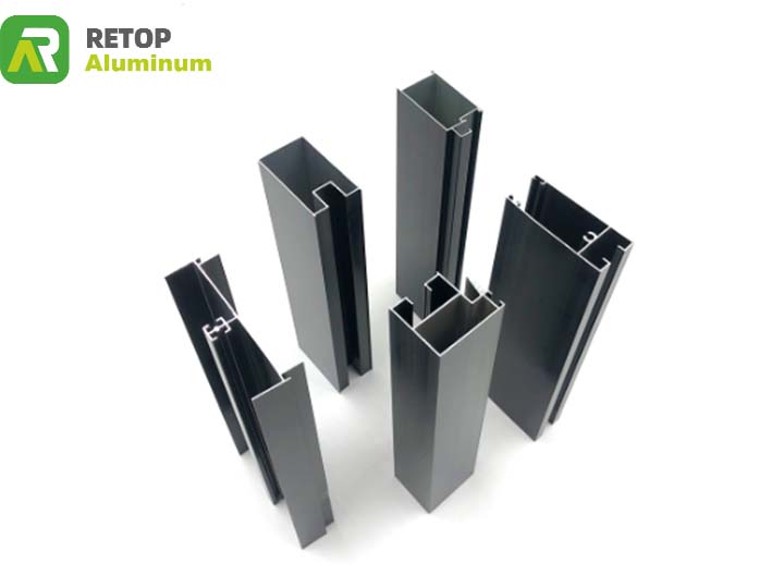 Aluminium door frame profiles