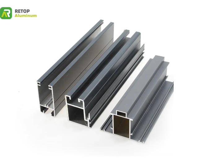 Aluminium profiles for doors and windows with mosquito net