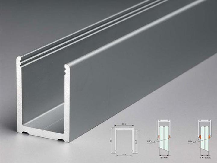 Aluminum rail profile