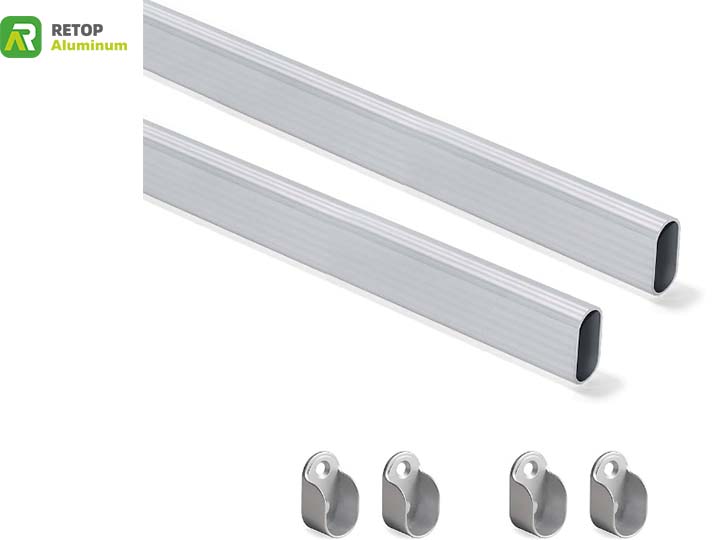 Aluminum profile wardrobe hanging rail