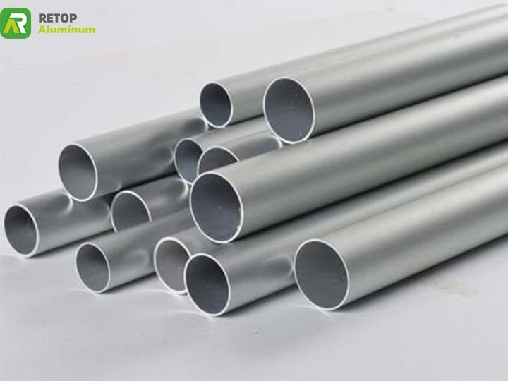 Round aluminum tube with 6060 raw material