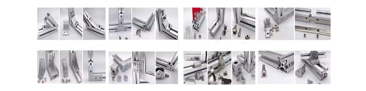T slotted aluminum extrusions accessories