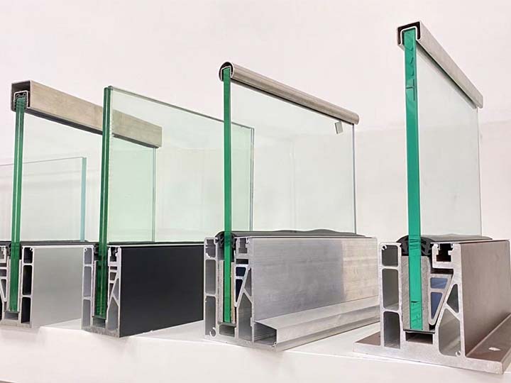Balcony Glass Railing Aluminum U Channel
