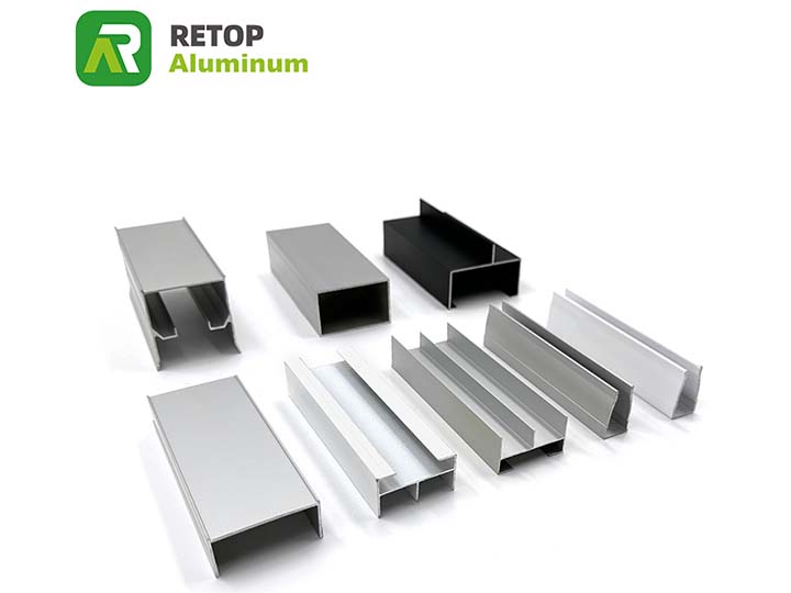 Electroplated aluminium shower wall profiles