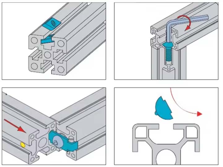 aluminium t slot frame