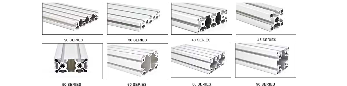 different types of t slot aluminium