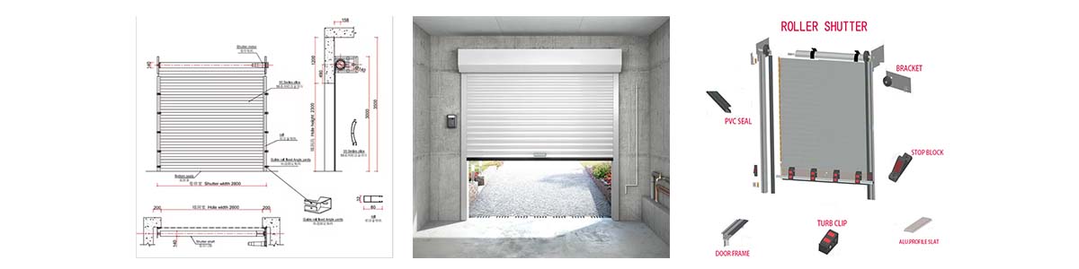 garage door aluminum profiles components