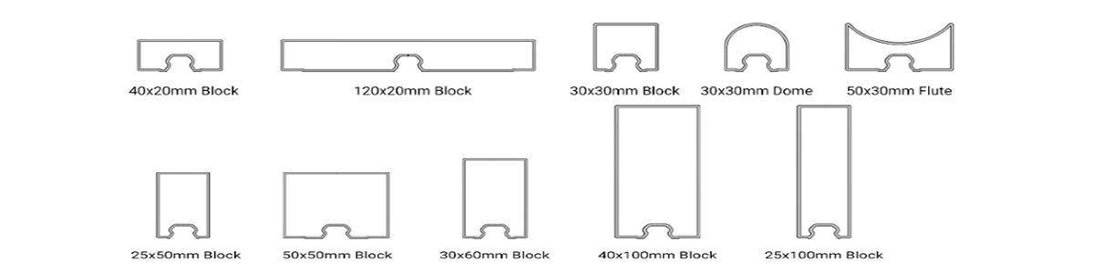 standard aluminum batten proflies sizes