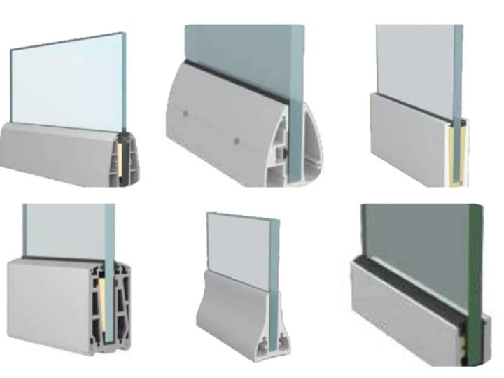 aluminum profile for glass railing