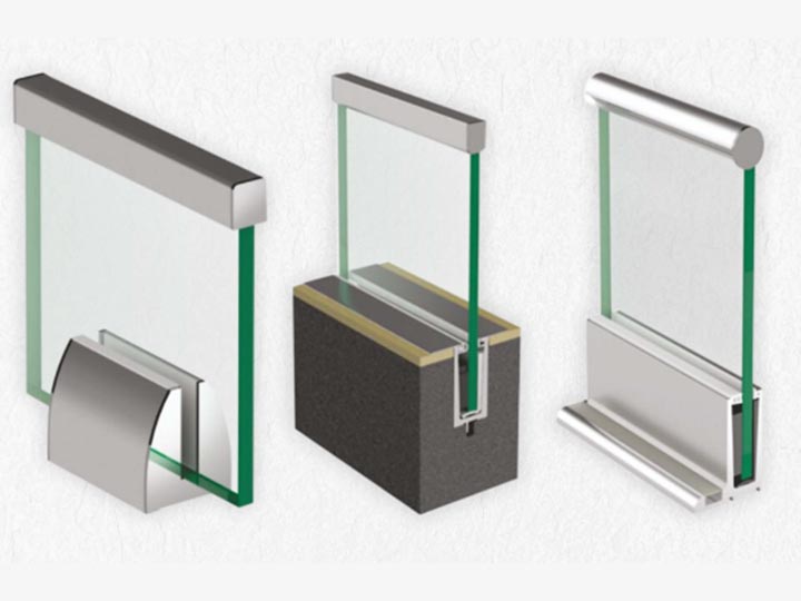 aluminum profile for glass railings