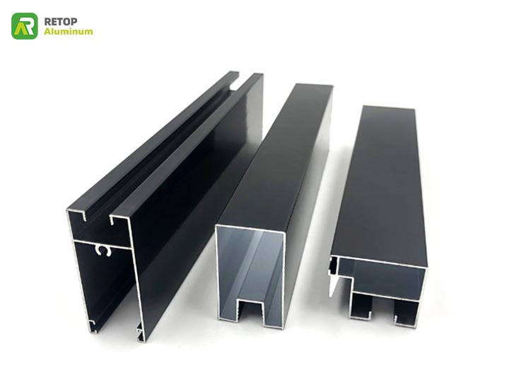 Powder coated 10mm aluminum extrusions