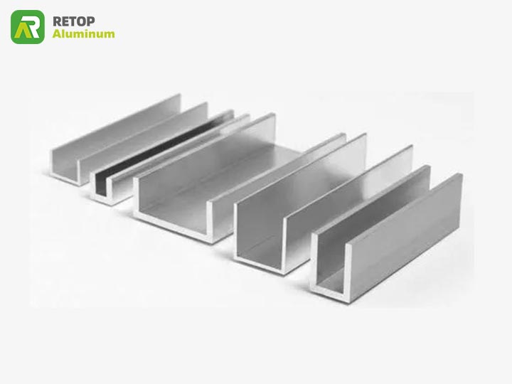 Various extruded aluminum channel shapes from Retop