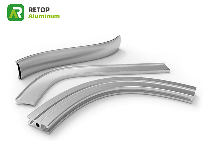 Curved Extruded Aluminum 6063 Alloy Anodizing