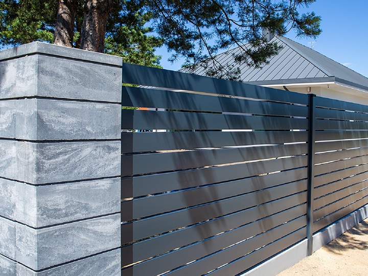 Decorative Aluminum Fences Powder Coated Black